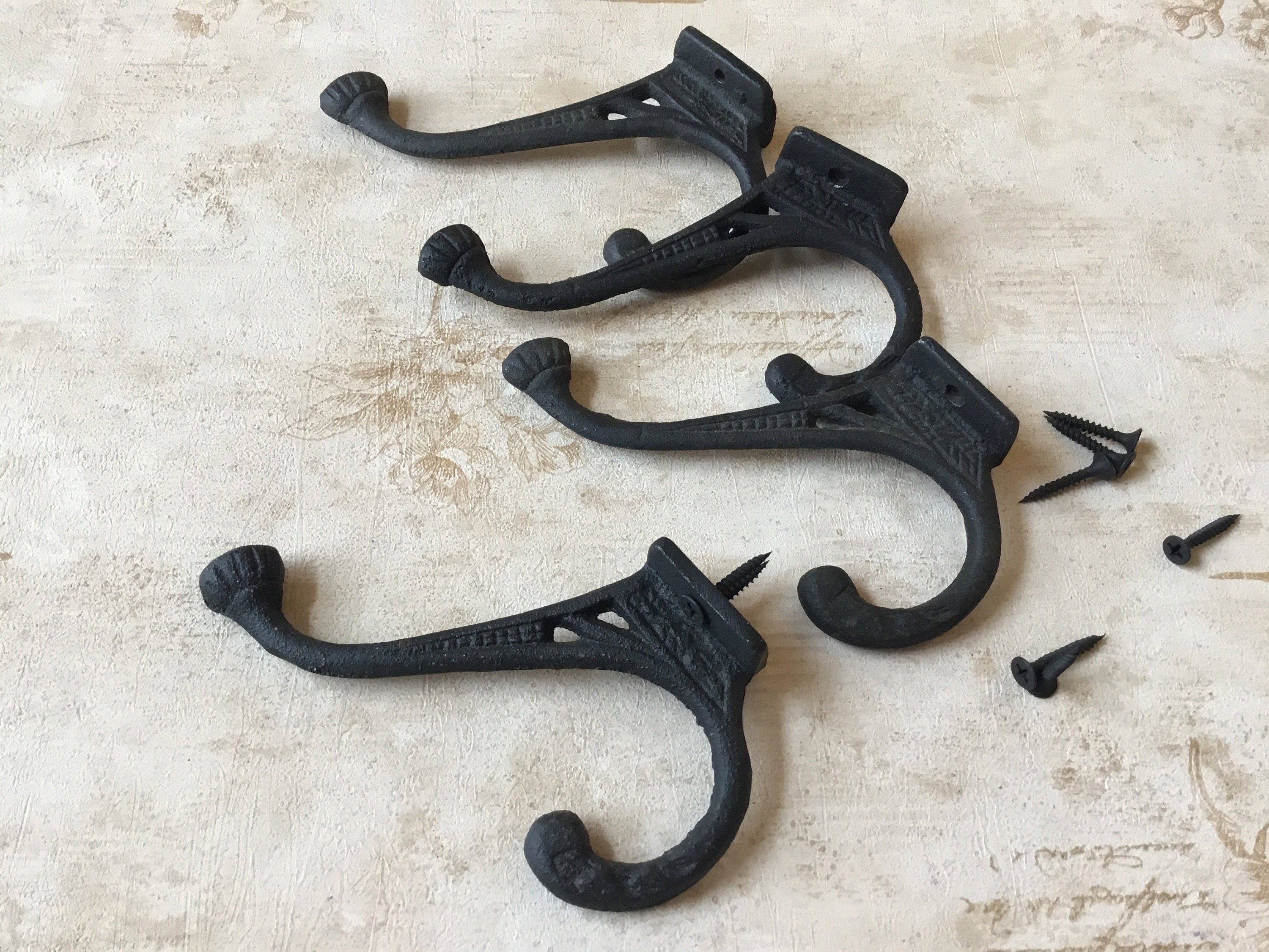 Small Antique Smooth Coat Hooks - Historic House Salvage