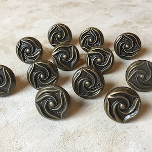 Gałki meblowe Vintage Floral, zestaw 12 sztuk Vintage NOS National Lock Rosette Cabinet Handles, średnica 1”
