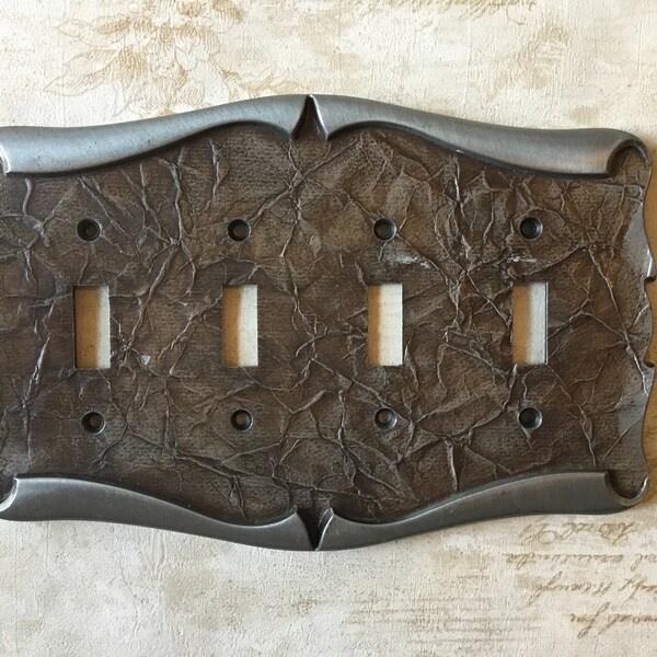 Quadruple Toggle Switch Plate Etsy