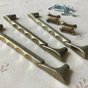 MCM Cabinet Pulls set of 5 Mid Century Drawer Pulls MCM Credenza Handles MCM Drawer Desk Pulls Mid Century Drawer Pulls
