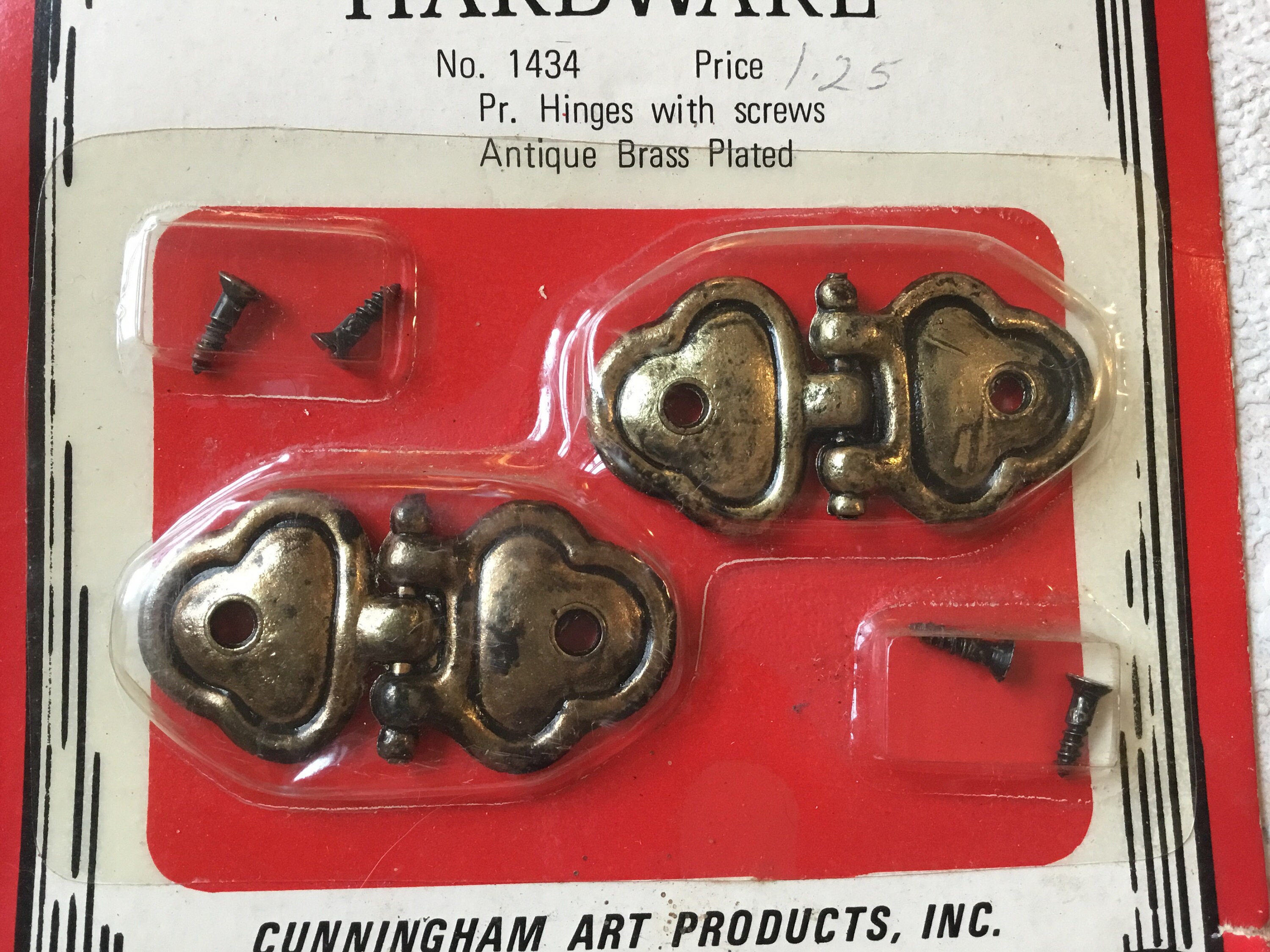 Antique Brass Plated Jewelry Box Hinges Ornamental Hardware Etsy