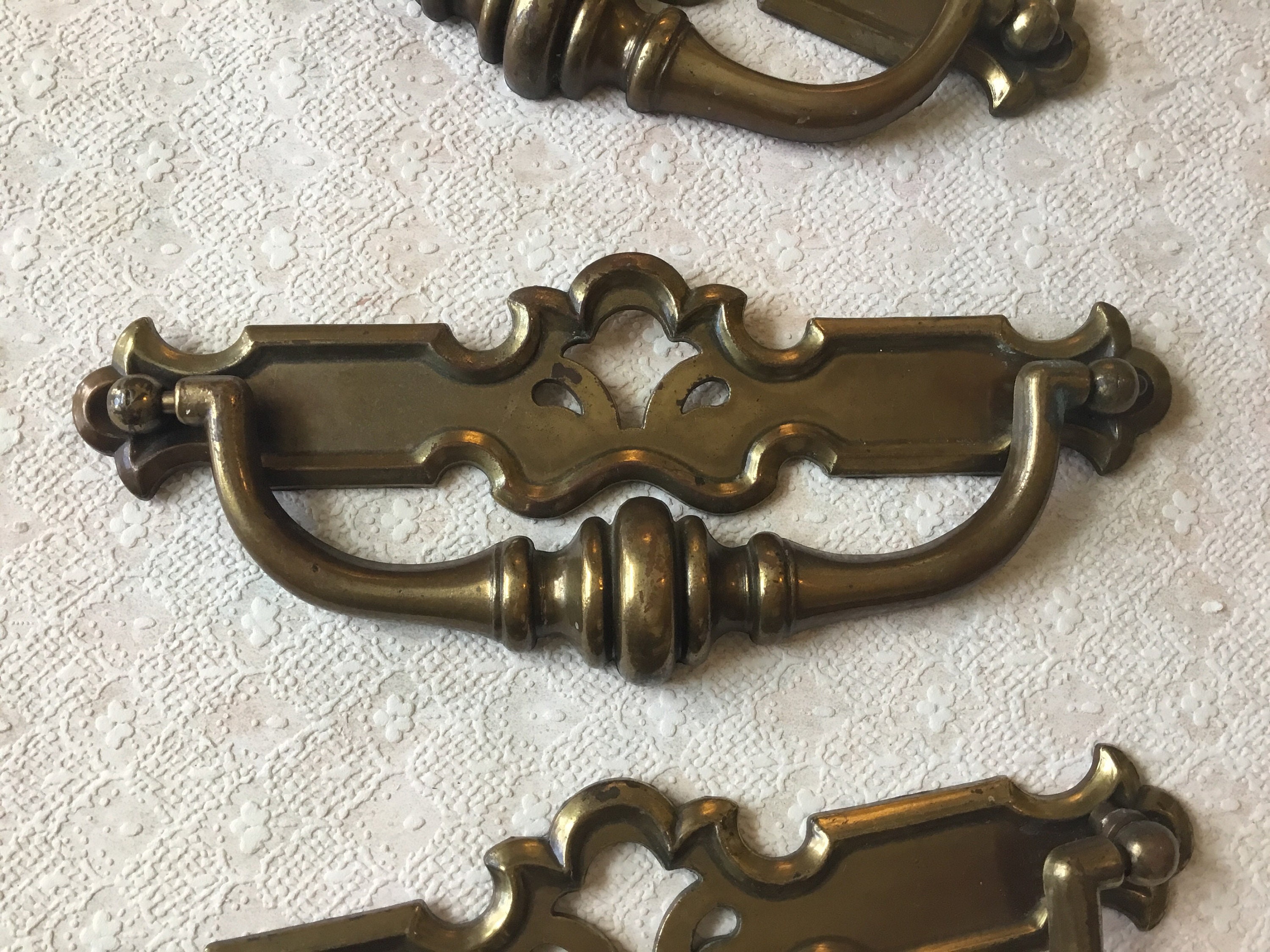 7 1/4 Par de grandes tirantes de gabinete vintage de la | Etsy