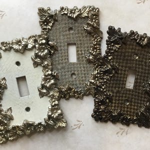 Vintage Floral Light Switch Plates set of 3 Vintage Single Light Switch Plate Covers Plates Vintage Shabby Chic Floral Light Switch Plates