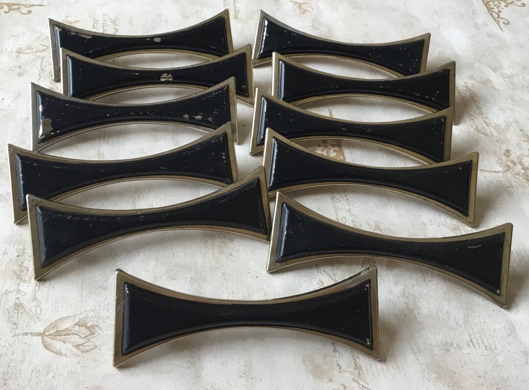 MCM Drawer Handles Set of 11 MCM 6 1/2 Pulls With 5 Etsy