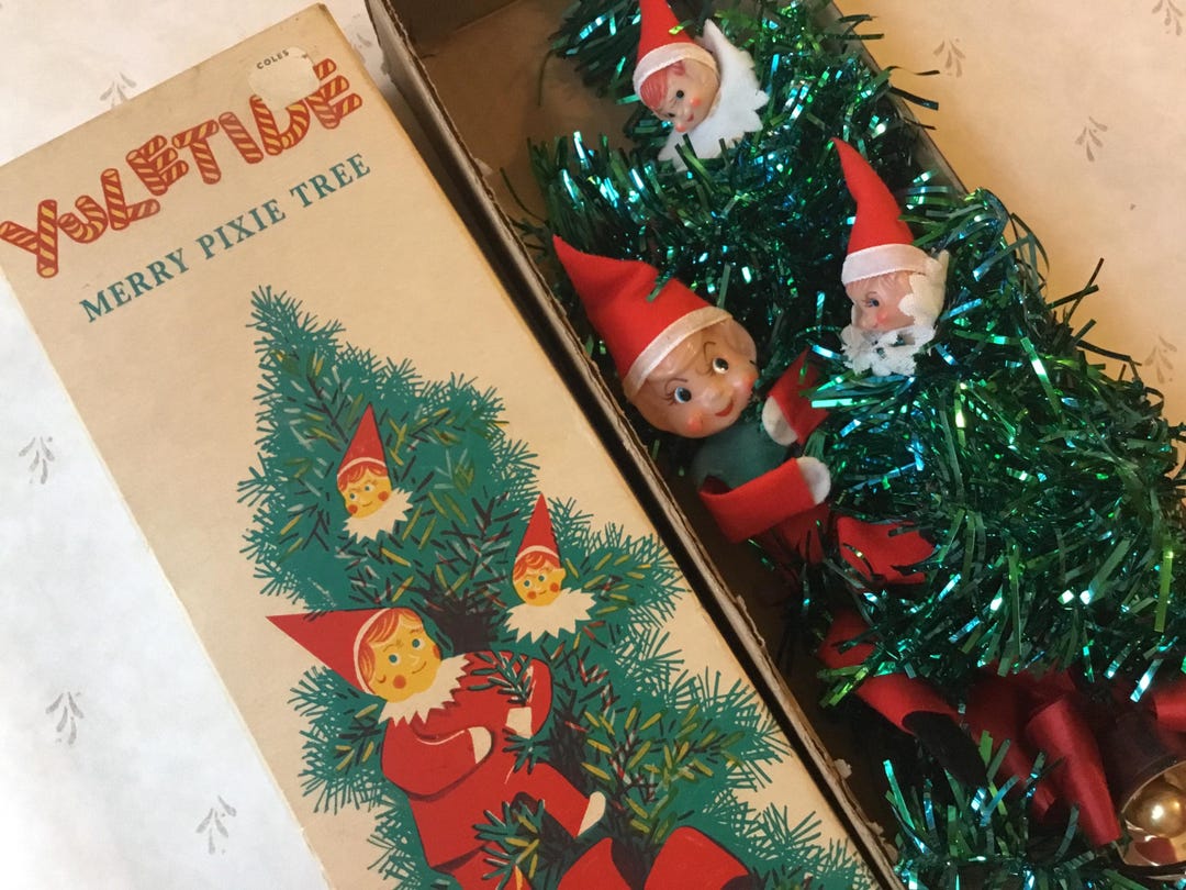 Vintage Yuletide Merry Pixie Tree Made in Japan Vintage 1960’s Yuletide ...