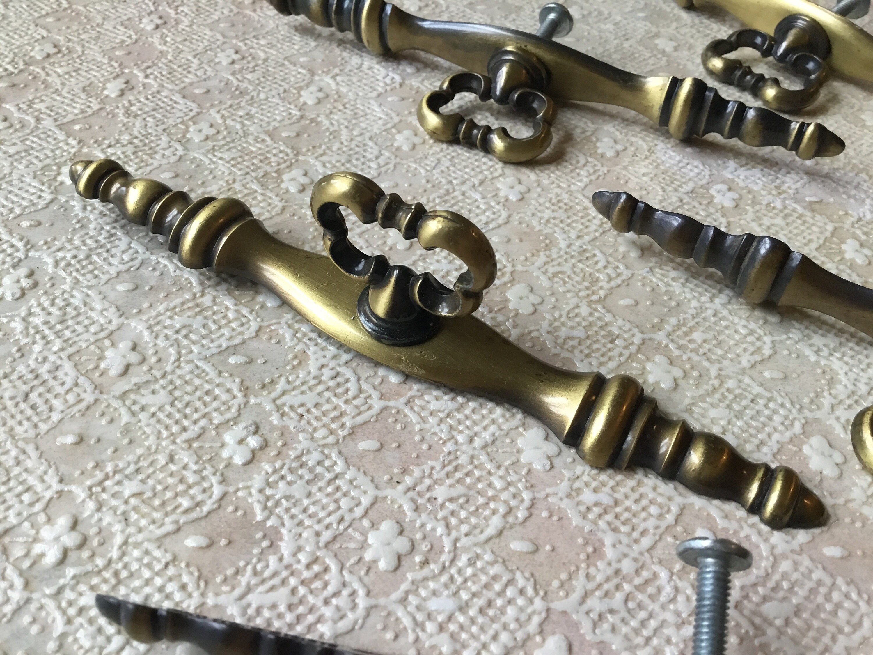 1 vintage 1968 imitación llave cajón tirón Amerock mono | Etsy