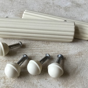 Bakelite Tray Handles Pair of Vintage Bakelite Serving tray handles with matching pedestal feet Vintage Tray Hardware