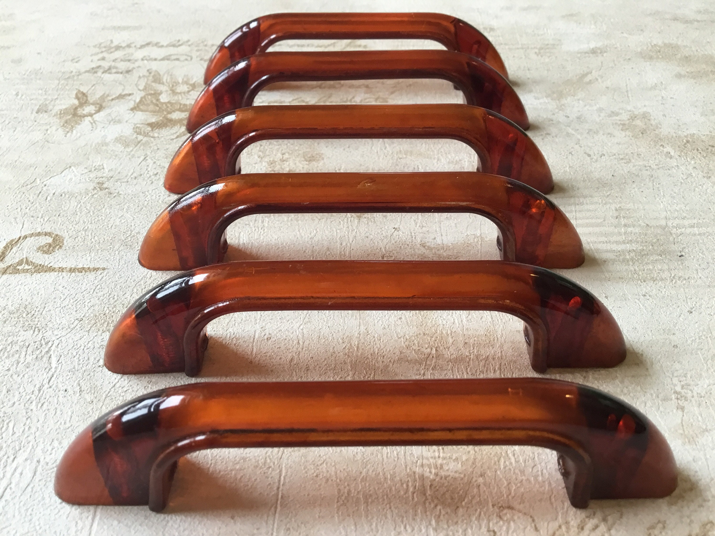 Vintage Bakelite Drawer Pulls Set of 6 of Art Deco Etsy Australia