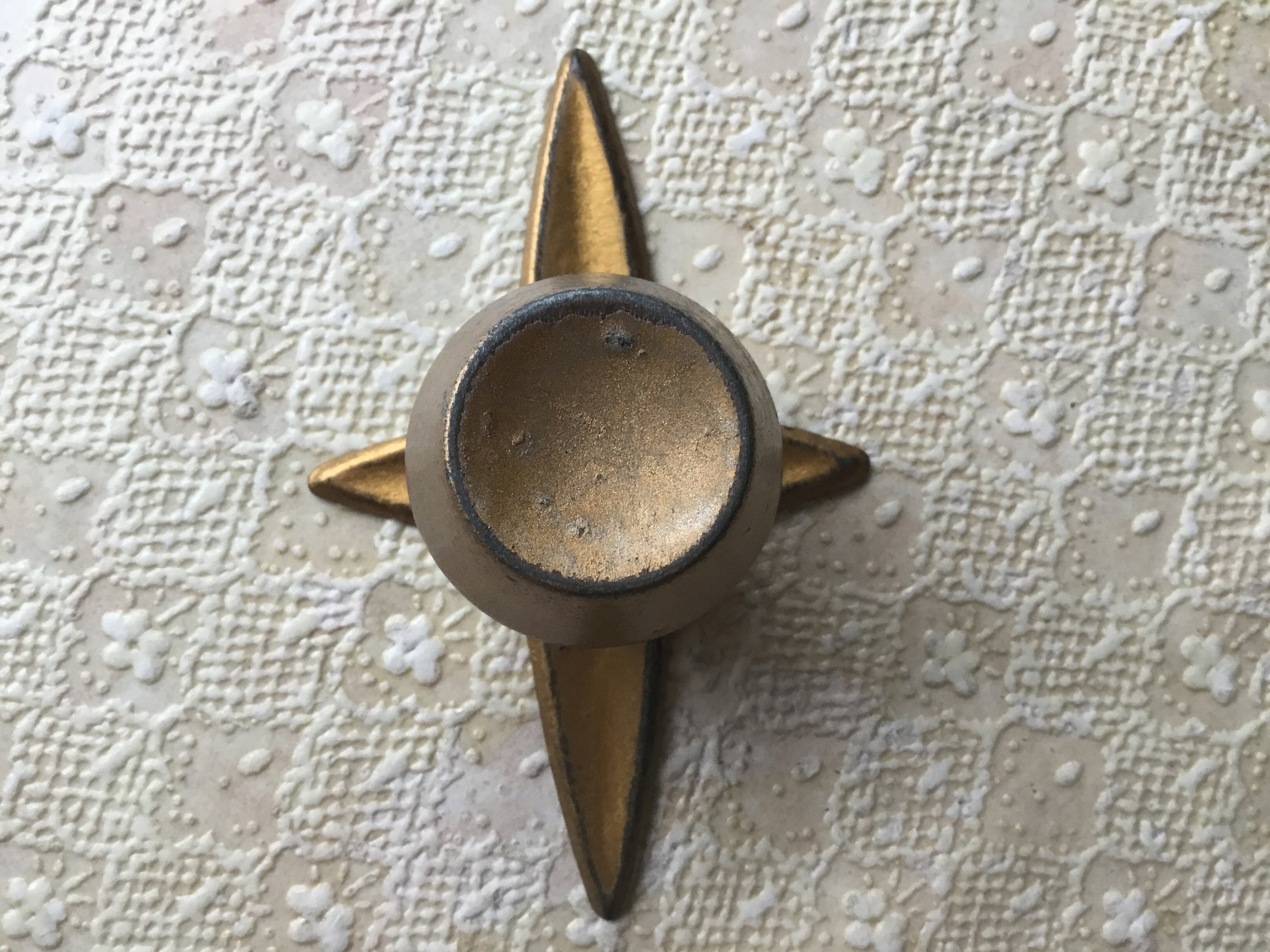 Starburst Knob Mid Century Modern 1950s Starburst Etsy