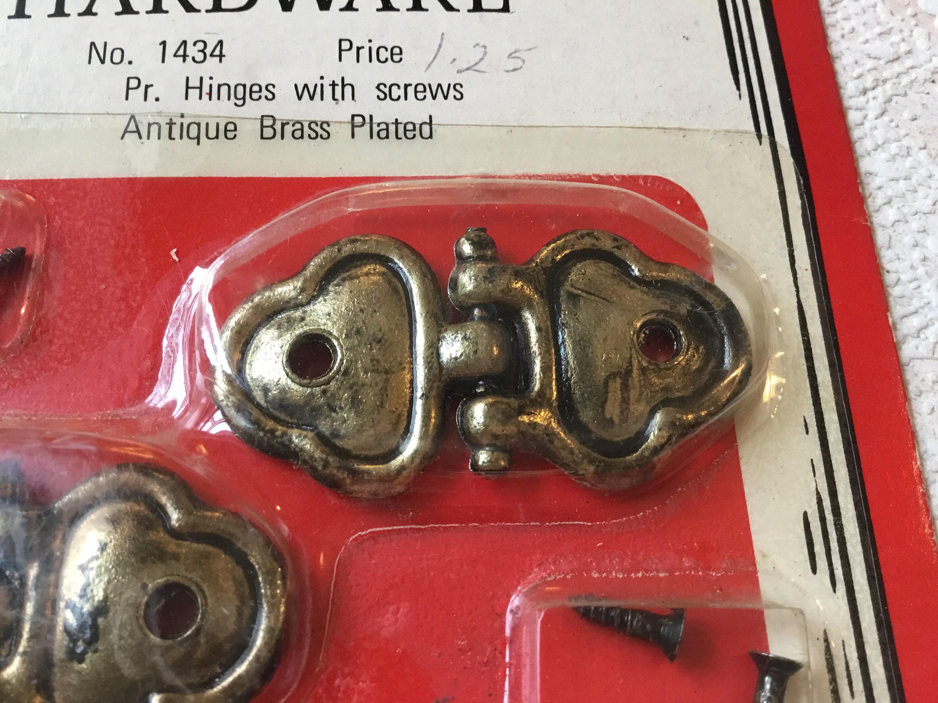 Antique Brass Plated Jewelry Box Hinges Ornamental Hardware Etsy Canada