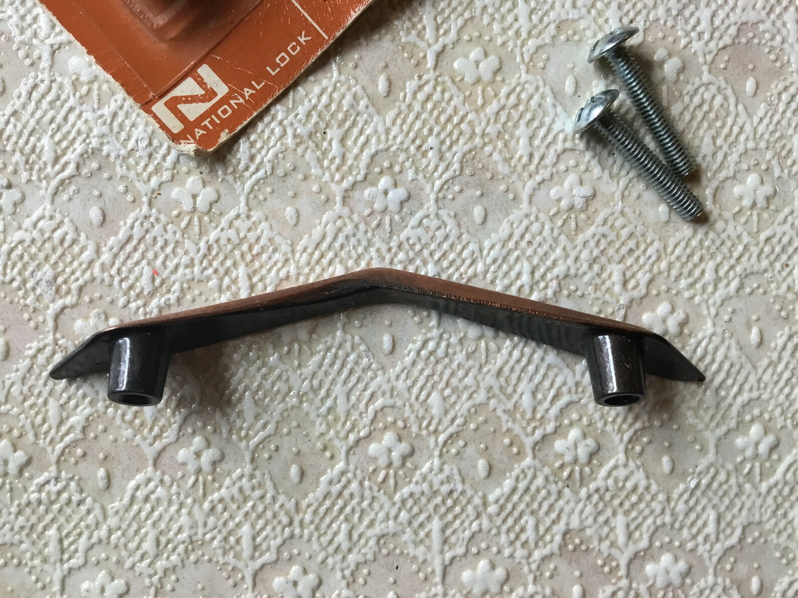 MCM Drawer Handles Copper Plated Pulls set of 9 Etsy