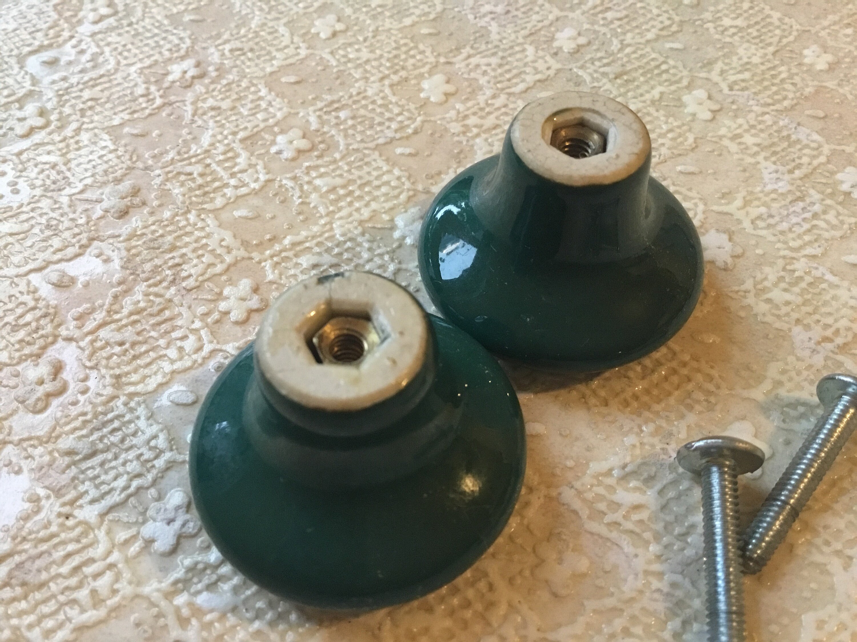 Perillas del armario de la cocina par de perillas de cajón de | Etsy