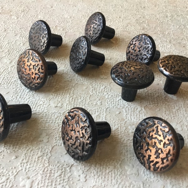 Hammered Copper Pulls Etsy