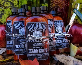 Limited Supply! Beard Knife AfterShave After Shave Lotion Apple bourbon maple.