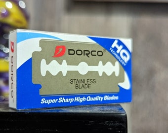 Box of 5   Dorco HQ Platinum   5pk Super Platinum Double Edge Razor Blades DE korea 1955