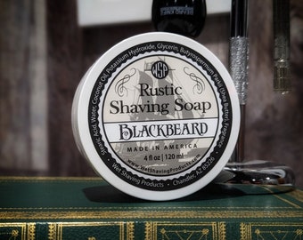 WSP  blackbeard Rustic Shaving Soap Vegan and All Natural 4.4 oz 125 G