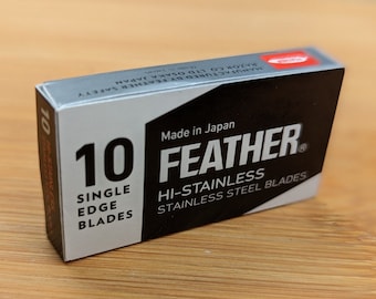 Feather FHS-10 Japanese Steel Razor Blades - Refill for OneBlade Core, Hybrid, & Genesis Razors