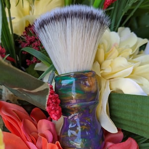 DENSE Vegan  shaving Brush Custom Resin Handle 24 mm Knot