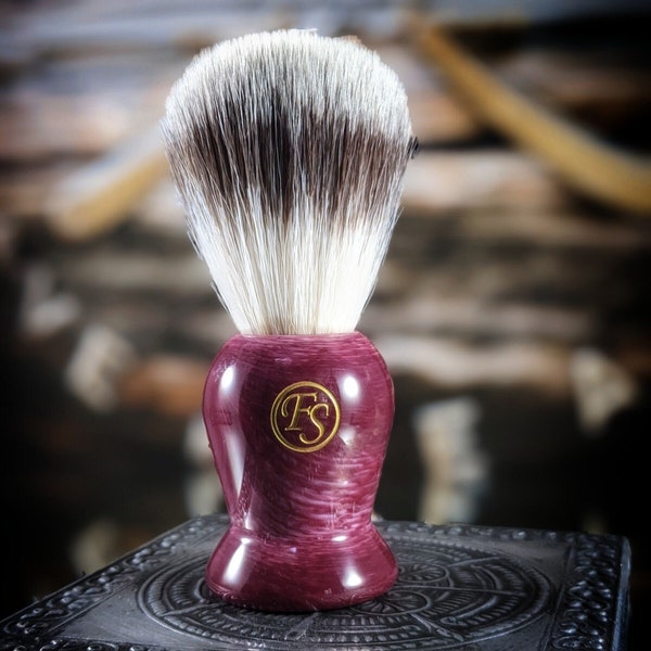 Royalty purple swirl   shave Brush FS New Badger