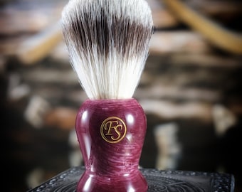 Royalty purple swirl   shave Brush FS New Badger