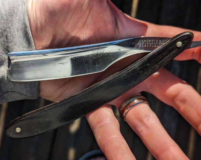 Magnificent Razor Magnificent William Jackson Sons Vintage Straight Razor Thistle Cutlery ...