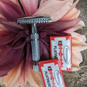 Frankenrazor Short handle by Phoenix Maggards Head DE safety Razor Free blades