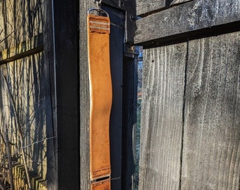 Vintage F. Lauterjung Barbers Leather Strop Velvet Finish Newark, NJ 24” Long near mint