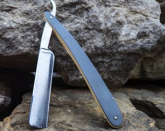 Genco Geneva Straight razor heirloom b2  two toned shave ready