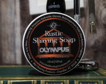 WSP  Rustic OLYMPUS  Vegan Soap Shaving Soap 125 grams