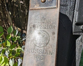 Vintage Leather Razor Strop Black Superior Leather and Linen Horse hide strop