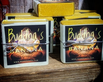 Soapy Smith Fullers Soap Handmade Homemade Soap bar Buddha's Banana and Coconut soap