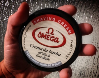 Omega Eucalyptus Shaving Cream Shave Soap  in Bowl 5.2 oz