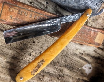Vintage Straight Razor Adoration #278 Hand Forged Giesen & Forsthoff Solingen Germany Shave Ready