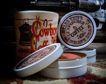 Gunpowder and Coffee Wet Shave Shave Soap Beard Knife  husband boyfriend father for him Men's Self Care