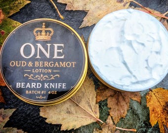 Men's lotion ONE  by BeardKnife  Winter Skin Care (4oz)