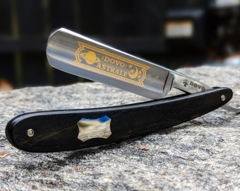 Brand New Dovo Astrale  5/8" Ebony Wood with inlay