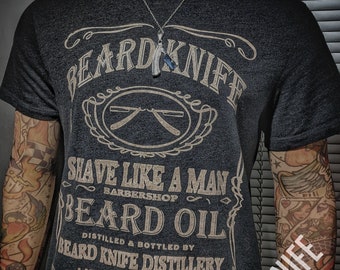 Straight Razor Beard Oil T Shirt Parody Shave Like A Man All SizesSelf Care