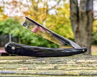 Rare 5/8 GEORGE WOSTENHOLM I-XL  Celebrated Best Concave shave ready 1860-1875