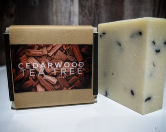 NEW Fuller's Cedarwood TeaTree Natural Soap large bar