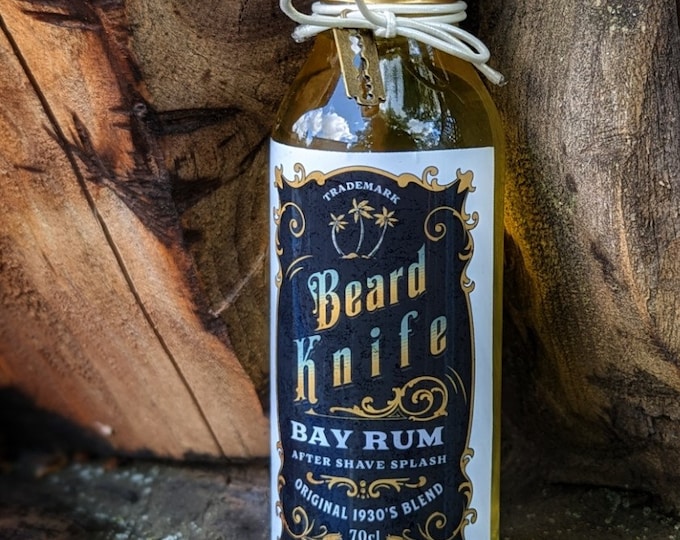 Featured listing image: 1930s Bay Rum Aftershave Splash: Classic Barber Shop Scent