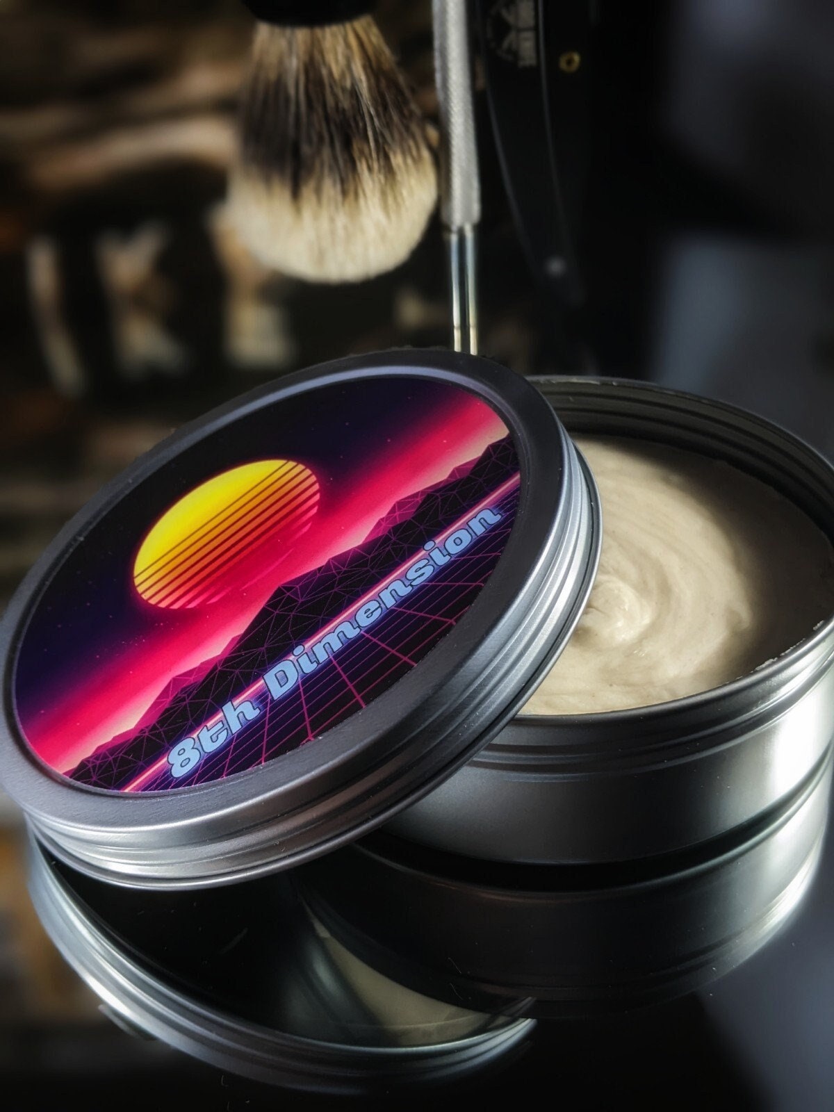 Dr. Jon's 8th Dimension Vegan Shaving Soap 4oz Natural Shaving Soap Citrus