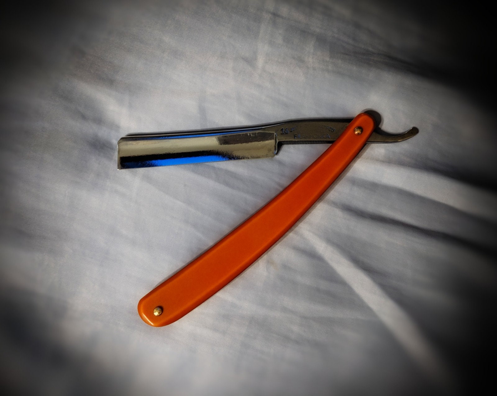 Filarmonica #14 Double Temple Straight Razor 5/8 shave readySelf care