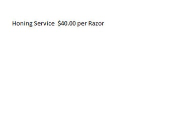 Straight Razor honing Service. 40 per razor Free Return shipping in USA
