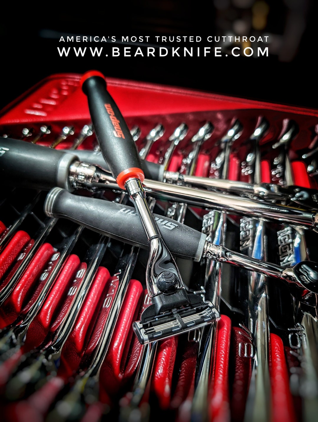 Mach3 Snap on Tools Limited Red Comfort Grip Body Chrome Handle Version ...