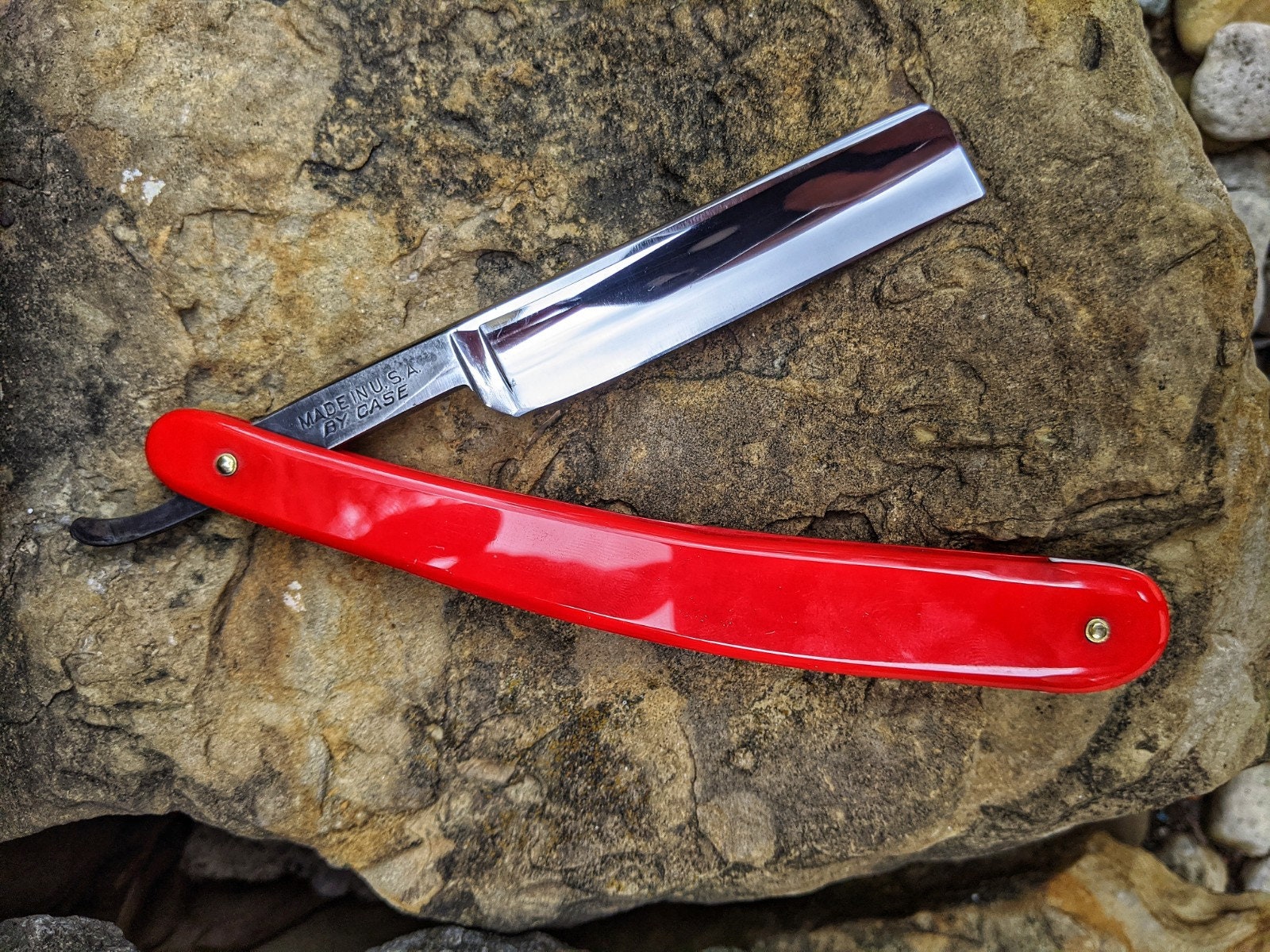 Vintage Red Imp Imperial Straight Razor Shave Ready Custom Rare Wet shave