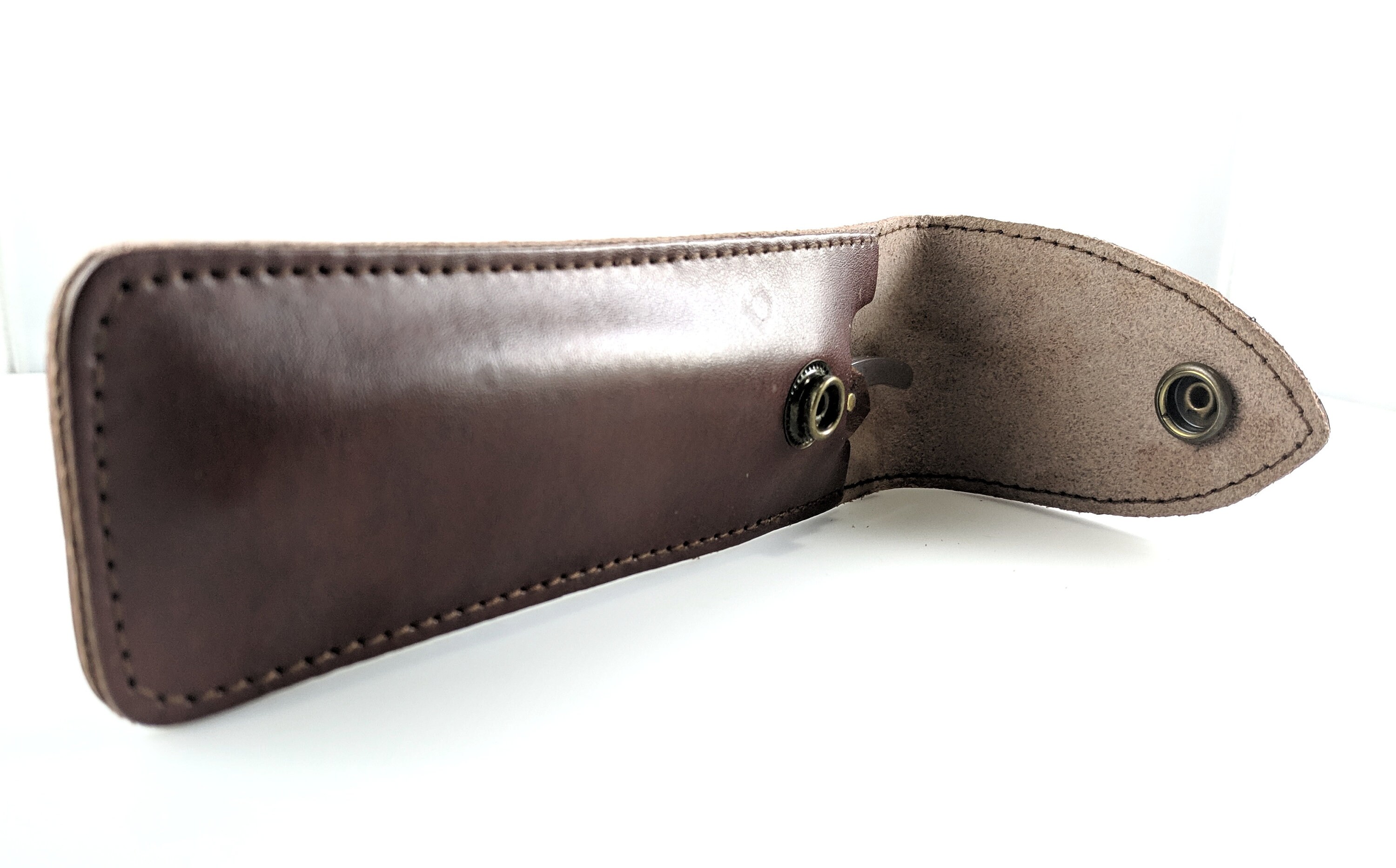 Brown Leather Straight Razor Case A1Self Care