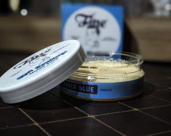 FINE BARBER BLUE   Shaving Soap 5oz  Italian made