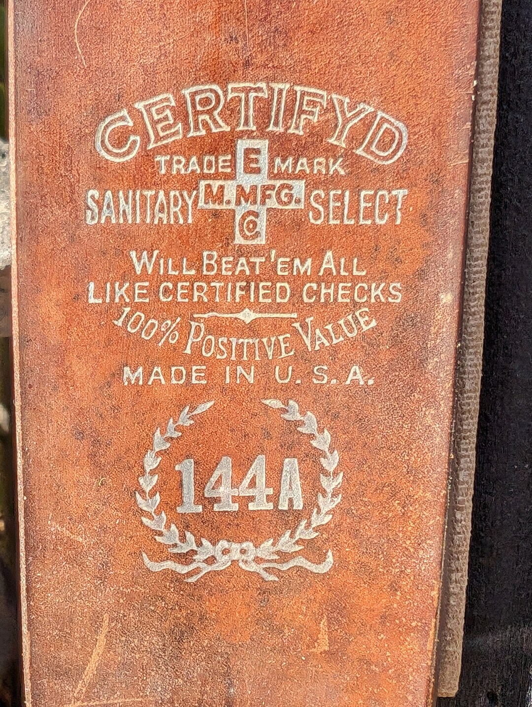 Vintage Leather Razor Strop Scotch Lassie 144a Certifyd USA Etsy