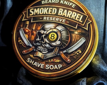 Beard Knife Smoked Barrel Reserve Shave Soap Men's Self Care