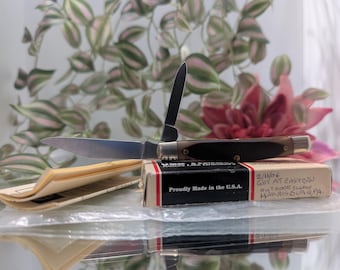 Schrade NOS USA made Old Timer 33OT Middleman Jack Knife Sawcut Delrin 330T 80s